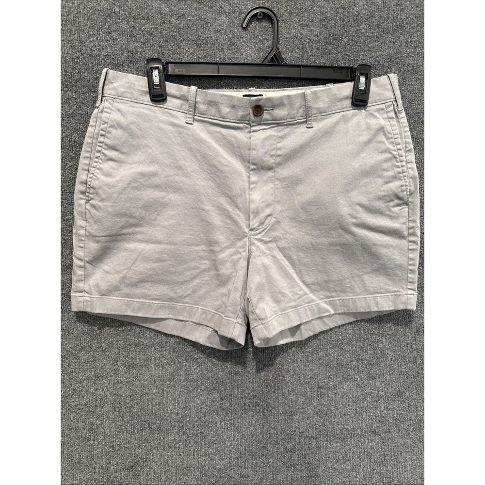 J.Crew Factory Men's 5" Flex Chino Shorts Size 36 Galvanized Grey